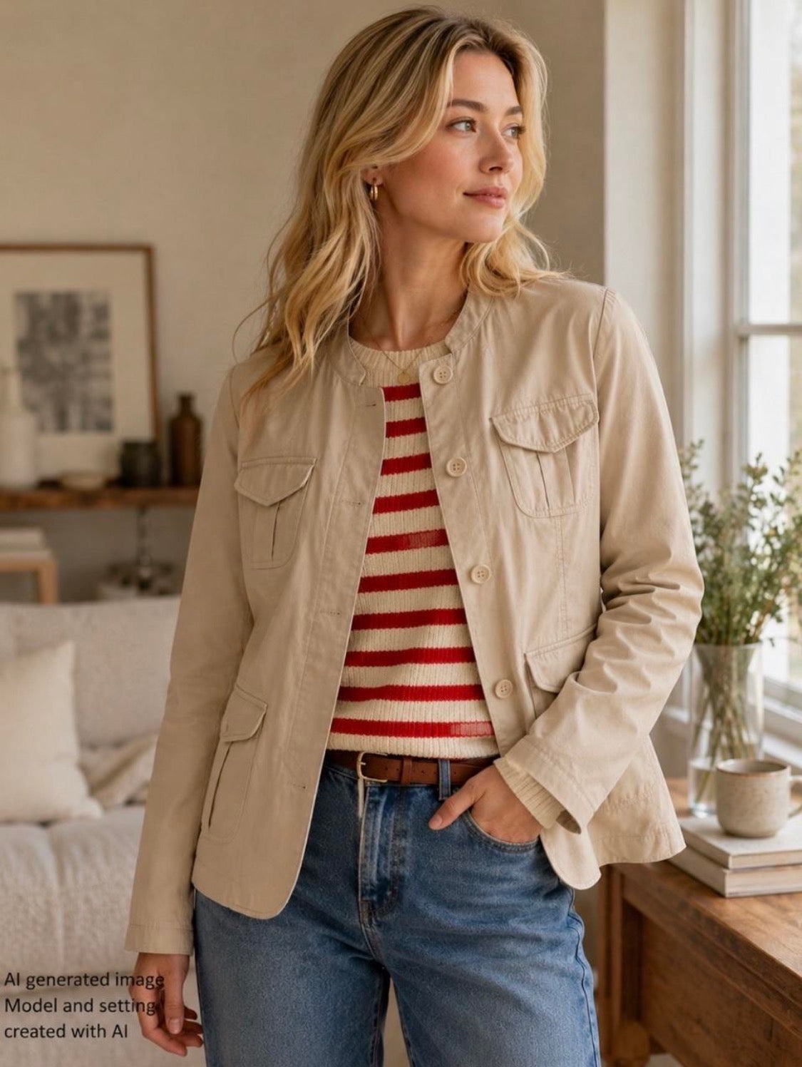 Vintage cotton jacket in a large