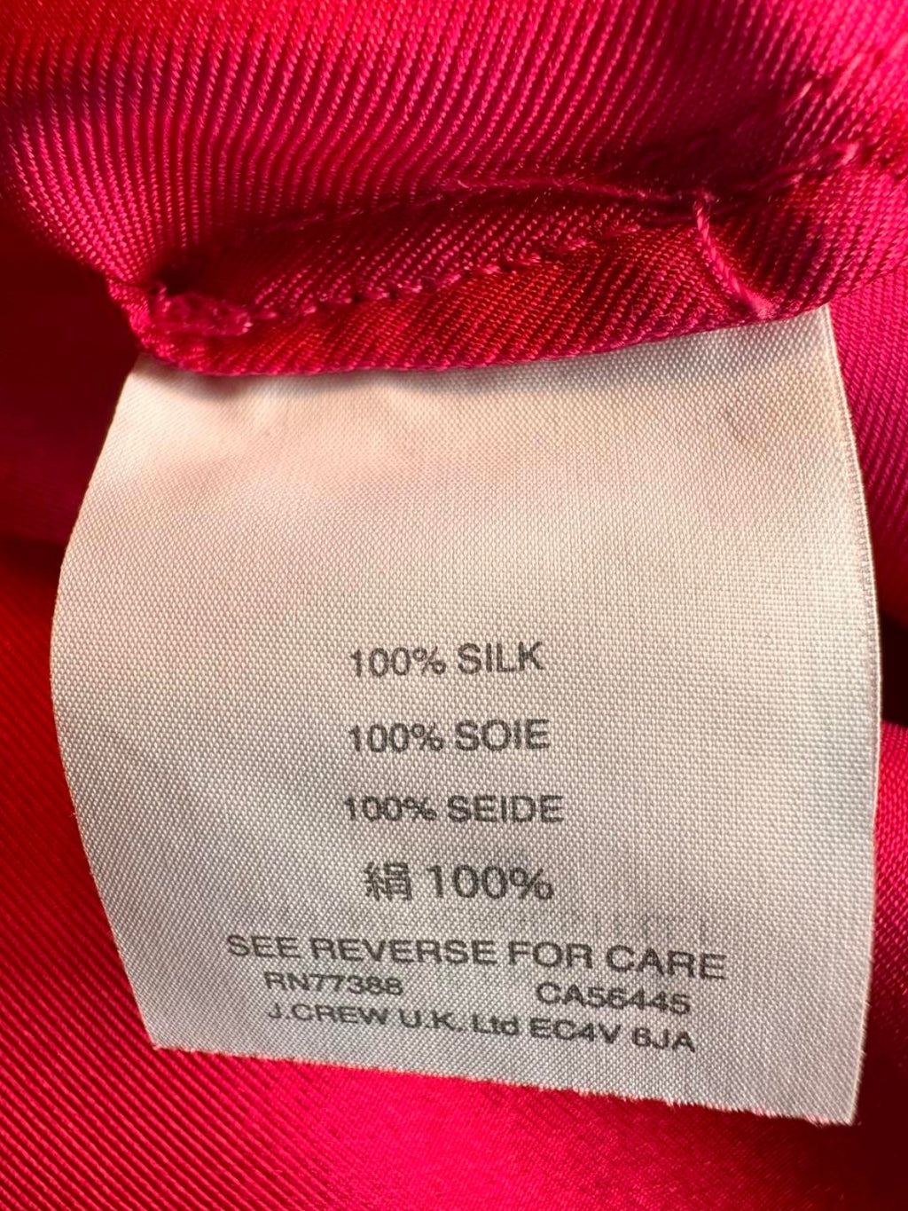 Effortlessly Romantic Silk Fuchsia Statement Tank Size XS