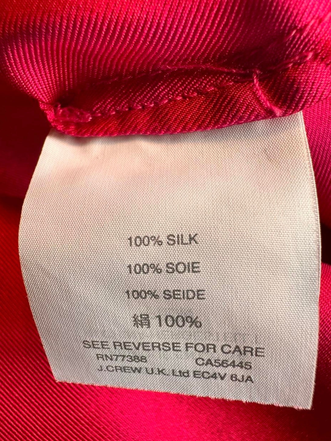 Effortlessly Romantic Silk Fuchsia Statement Tank Size XS