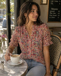 Flirty and Delicate Rebecca Taylor Floral Blouse Size 2