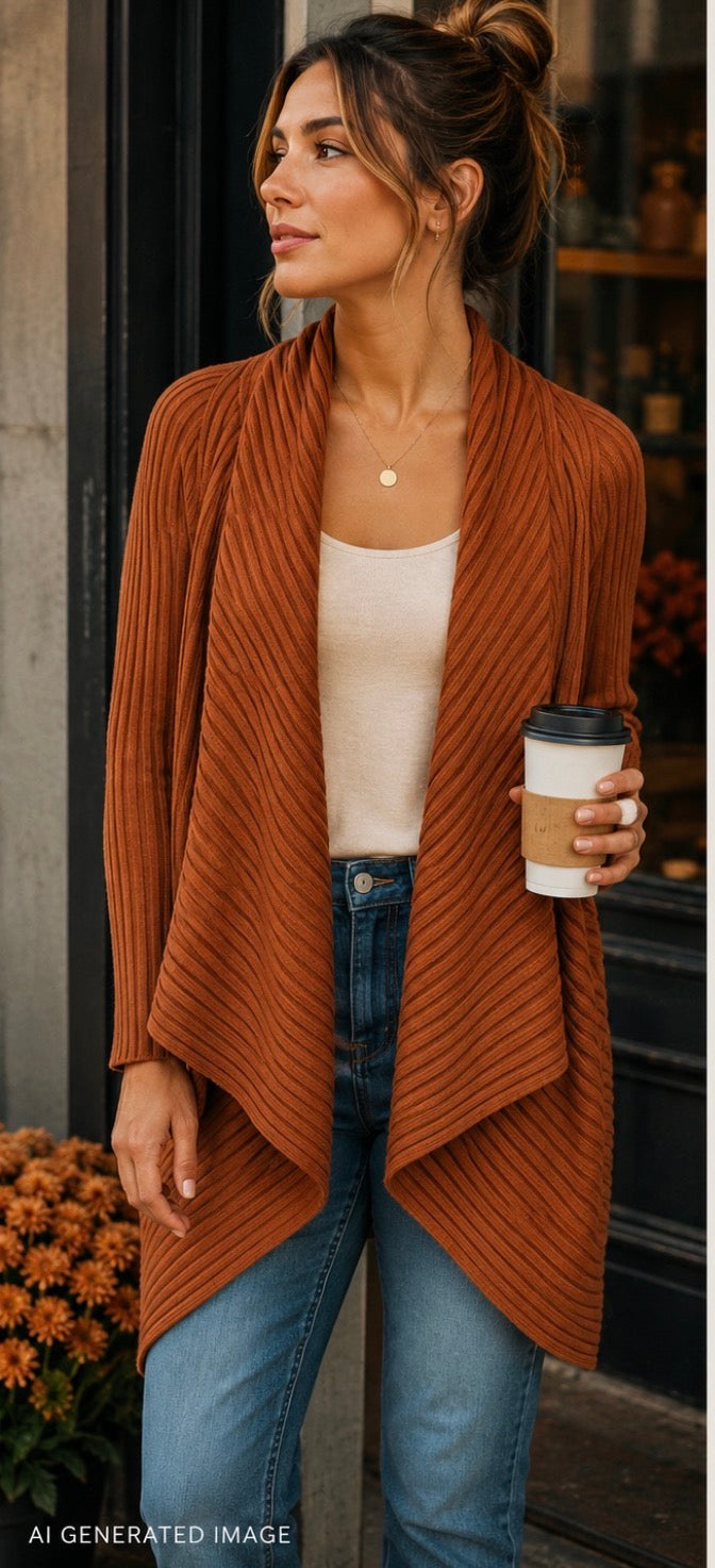 Autumn Must-Have Long Cardigan Size Small