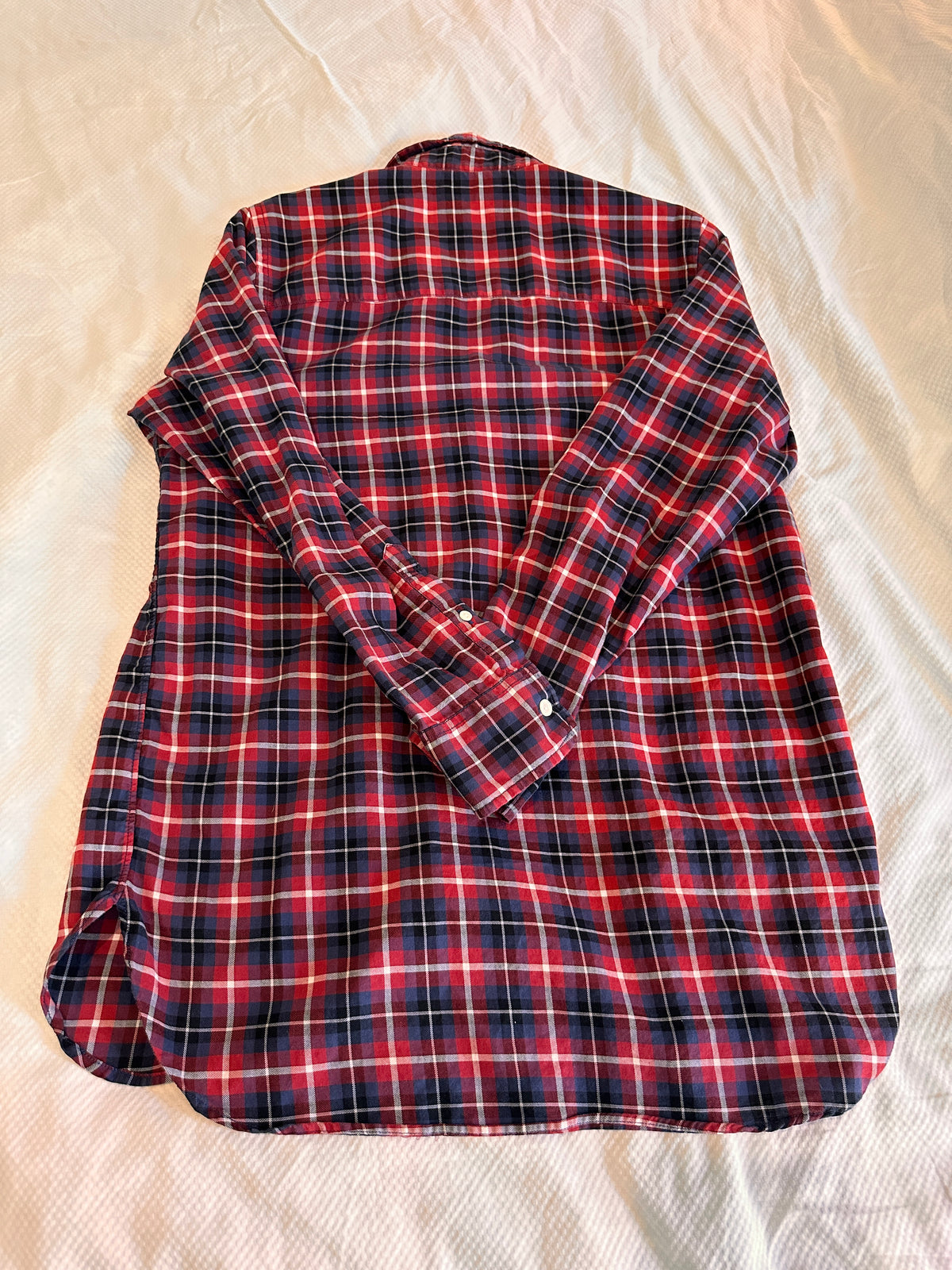 Polished Plaid Button Down Size S