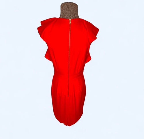 Charming Red Wool Dress