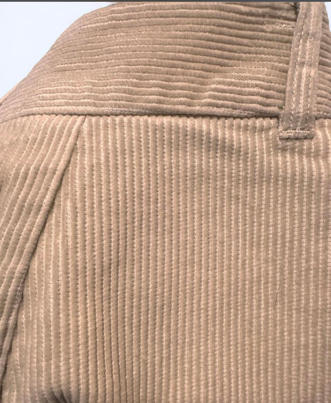 Dreamy Cream Corduroy Wide-Leg Pants