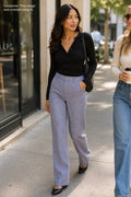Soft Blue Hued Versatile Cotton Pants Size 4