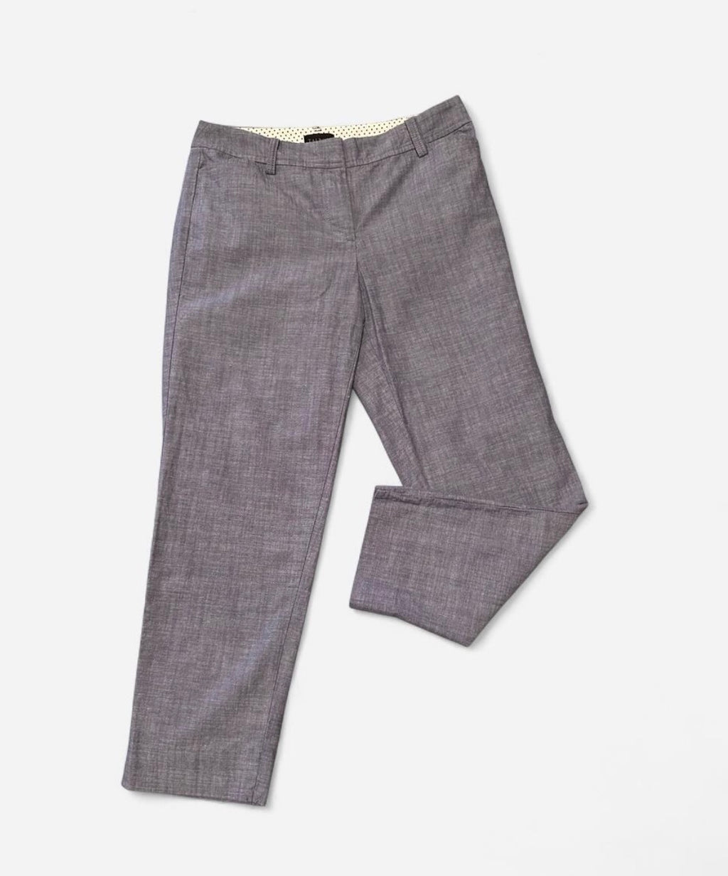 Soft Blue Hued Versatile Cotton Pants Size 4