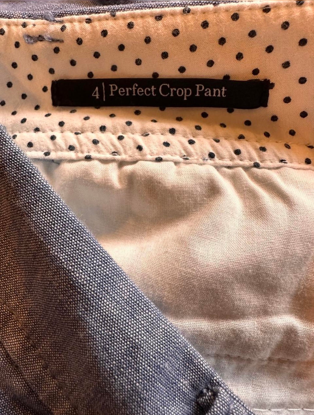 Soft Blue Hued Versatile Cotton Pants Size 4