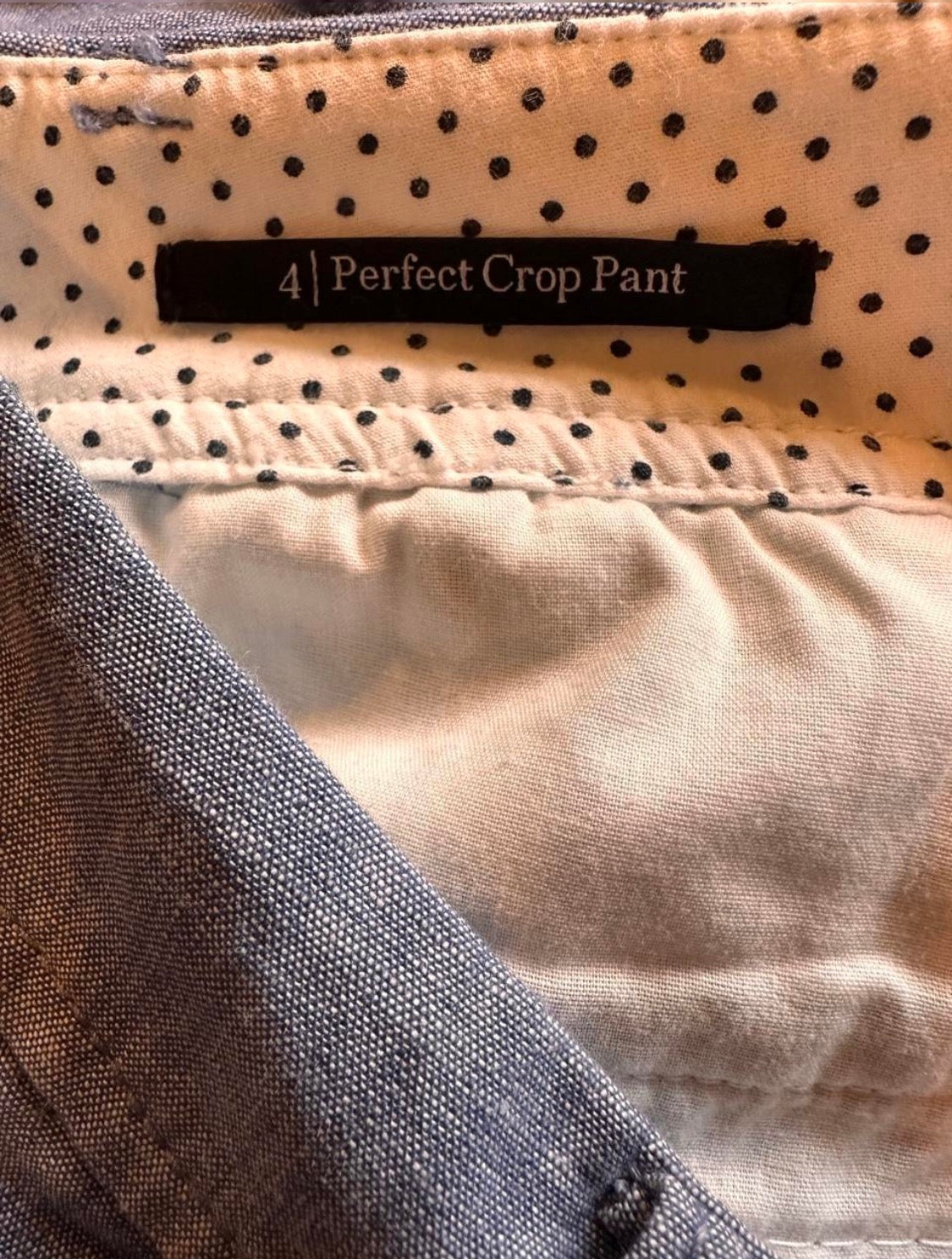 Soft Blue Hued Versatile Cotton Pants Size 4
