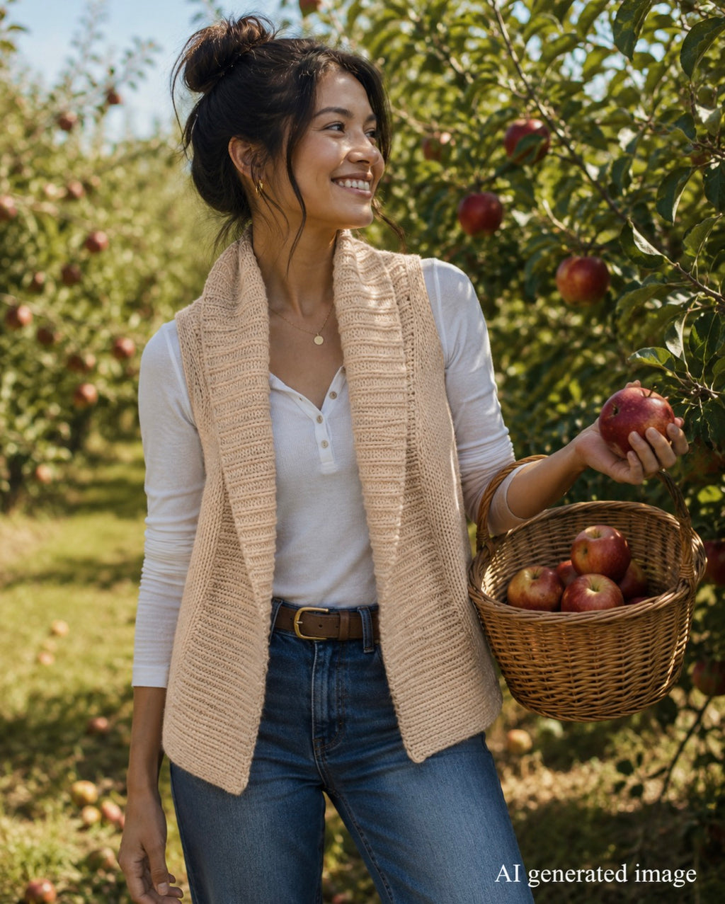 Creamy, Soft Theory Vest Size X-Small