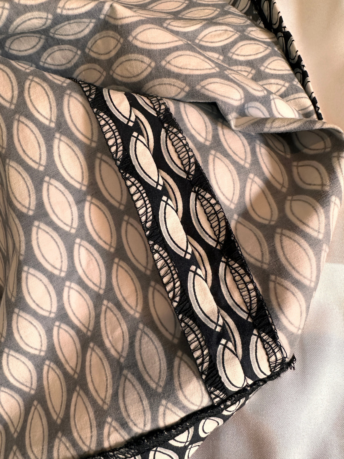 Vintage Geometric Cotton Skirt Size 1