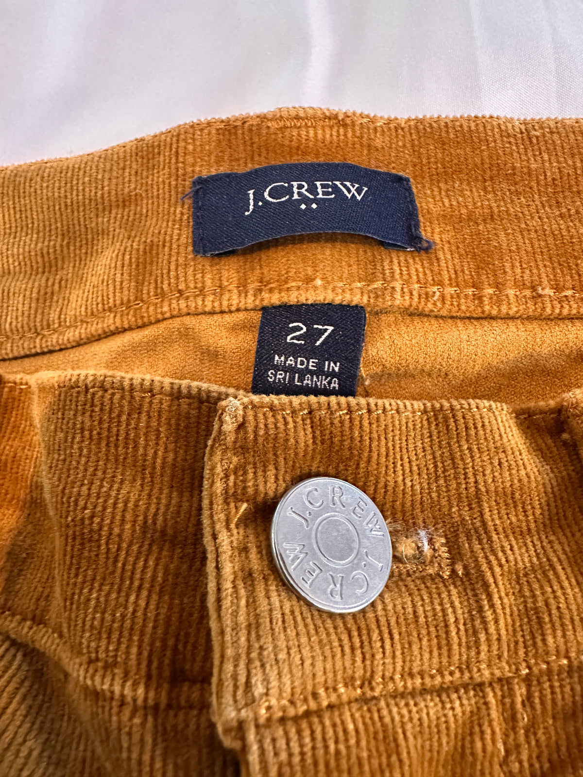 Carmel color corduroy pants size 27