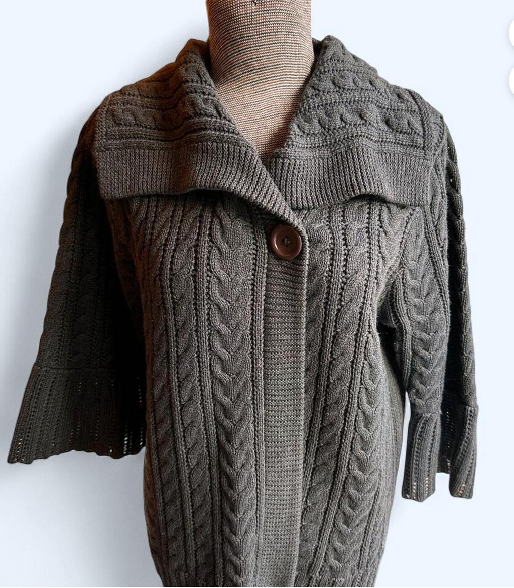 Chunky Knit Gray Sweater