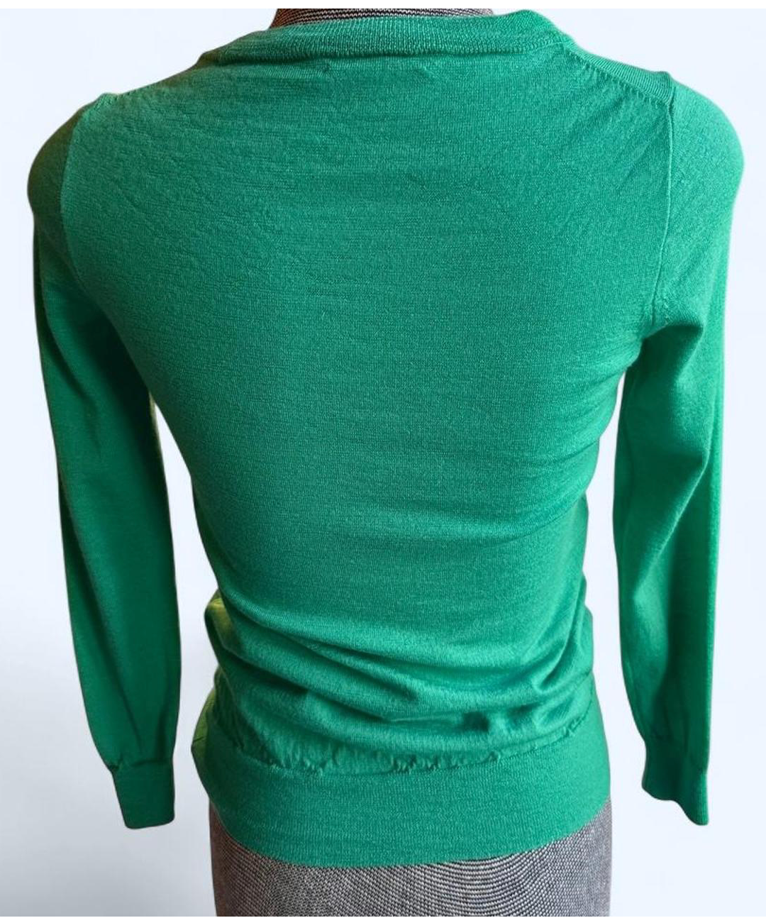 Vibrant Green Merino Wool Sweater