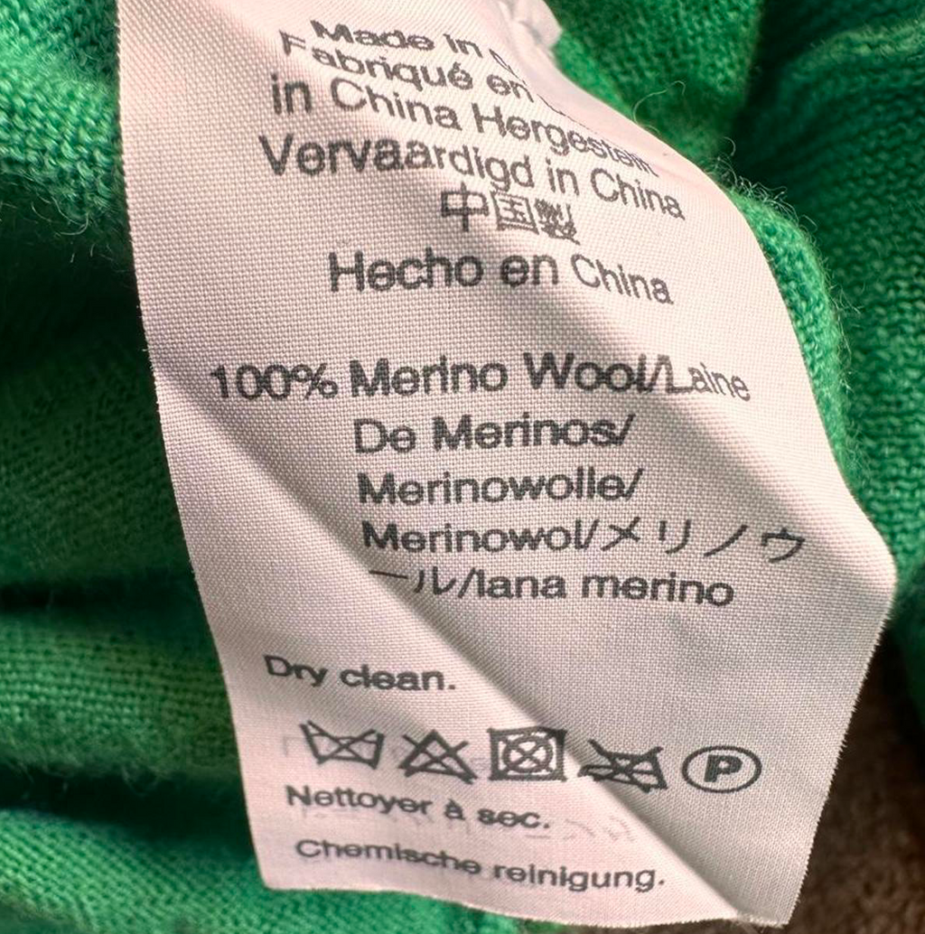 Vibrant Green Merino Wool Sweater